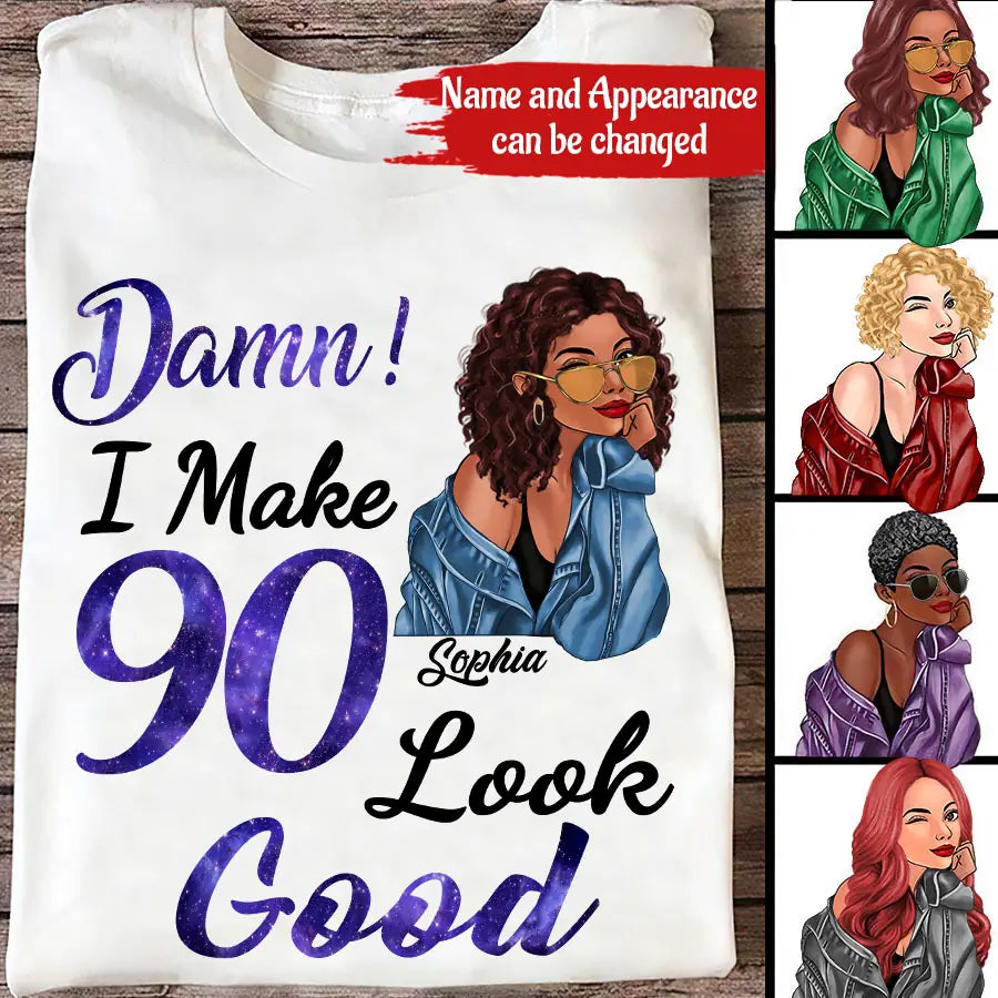 Chapter 90th, Fabulous Since 1933 90th Birthday Unique T Shirt For Woman, Her Gifts For 90 Years Old , Turning 90 Birthday Cotton Shirt
