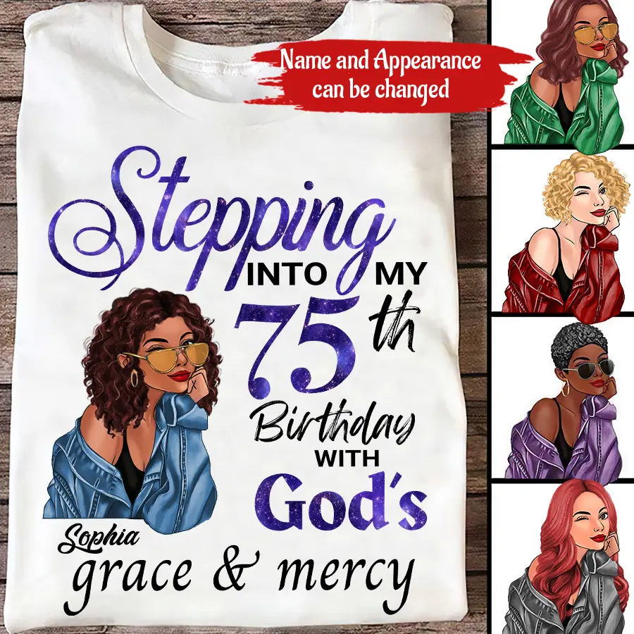 Chapter 75, Fabulous Since 1948 75th Birthday Unique T Shirt For Woman, Custom Birthday Shirt, Her Gifts For 75 Years Old , Turning 75 Birthday Cotton Shirt