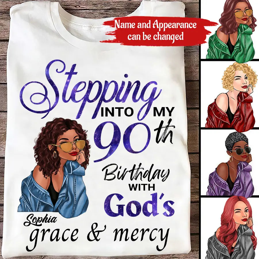 Chapter 90, Fabulous Since 1933 90th Birthday Unique T Shirt For Woman, Custom Birthday Shirt, Her Gifts For 90 Years Old , Turning 90 Birthday Cotton Shirt