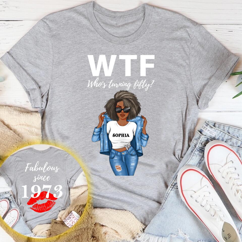 Chapter 50, Fabulous Since 1973 50th Birthday Unique T Shirt For Woman, Her Gifts For 50 Years Old , Turning 50 Birthday Cotton Shirt