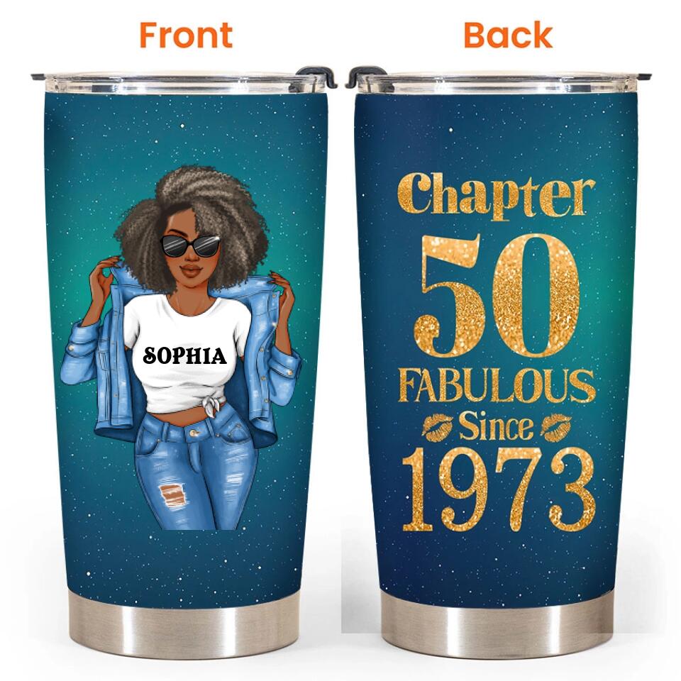 Personalized Tumbler - 50th Birthday Tumbler, Personalized 50th Birthday Gifts, 50th Gift Ideas For Her