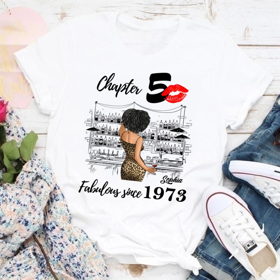 50th Birthday Shirts, Custom Birthday Shirts, Turning 50 Shirt, Gifts For Women Turning 50, 50 And Fabulous Shirt, 1973 Shirt, 50th Birthday Shirts For Her