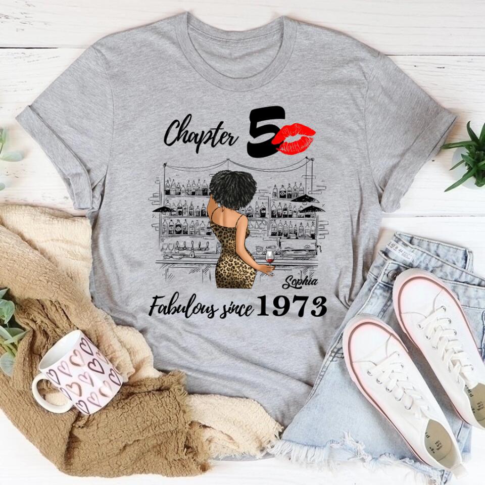50th Birthday Shirts, Custom Birthday Shirts, Turning 50 Shirt, Gifts For Women Turning 50, 50 And Fabulous Shirt, 1973 Shirt, 50th Birthday Shirts For Her