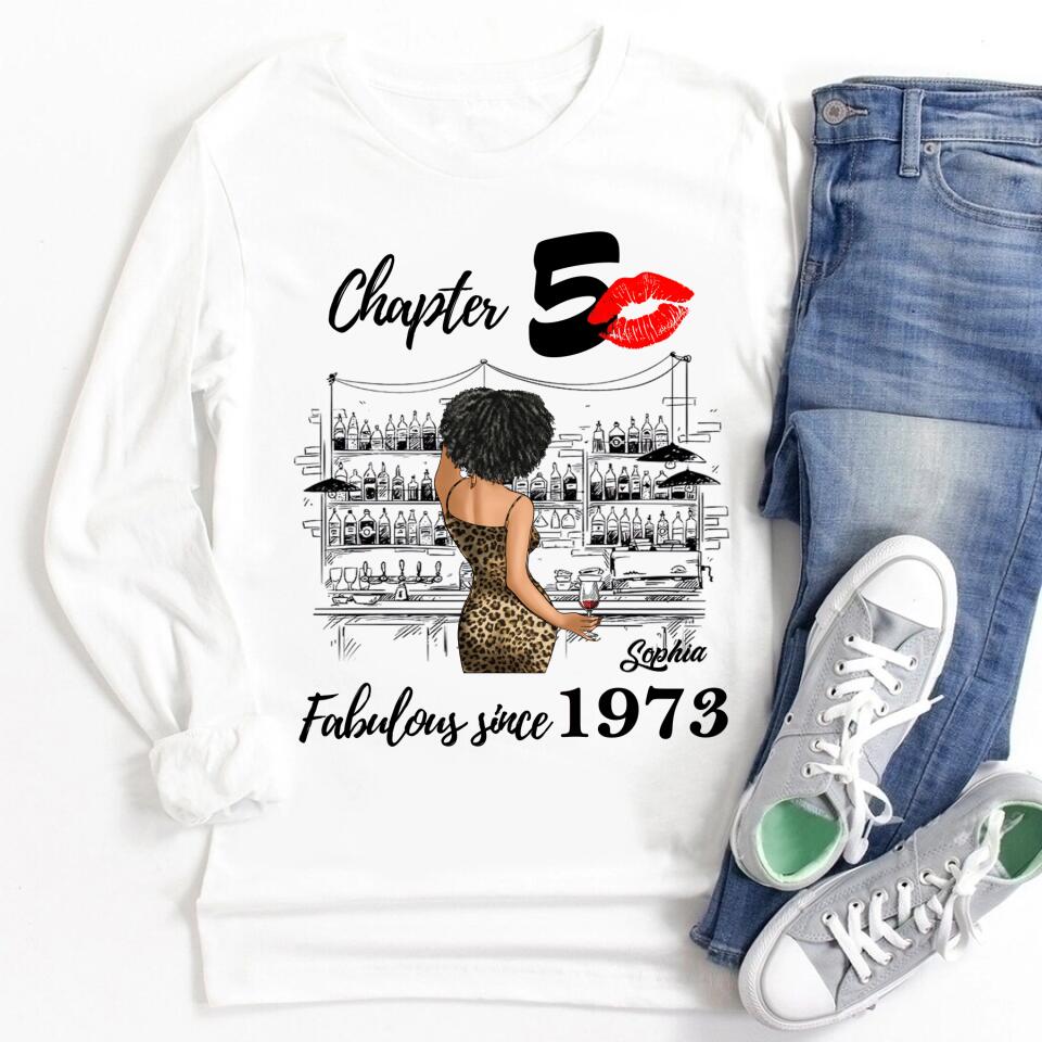 50th Birthday Shirts, Custom Birthday Shirts, Turning 50 Shirt, Gifts For Women Turning 50, 50 And Fabulous Shirt, 1973 Shirt, 50th Birthday Shirts For Her