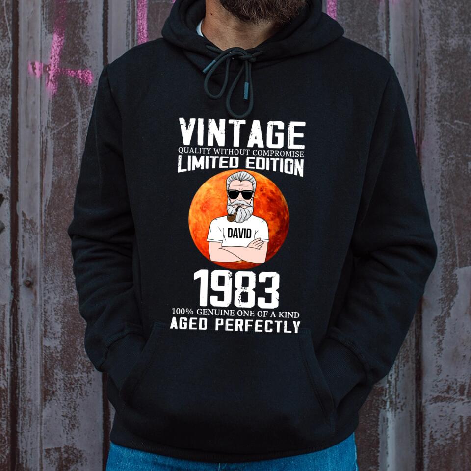 Personalized Birthday T Shirt, Chapter 40, Fabulous Since 1983 40th Birthday Unique T Shirt For Man, Vintage Quality without compromise Limited edition 1983 100% genuine of a kind aged perfectly