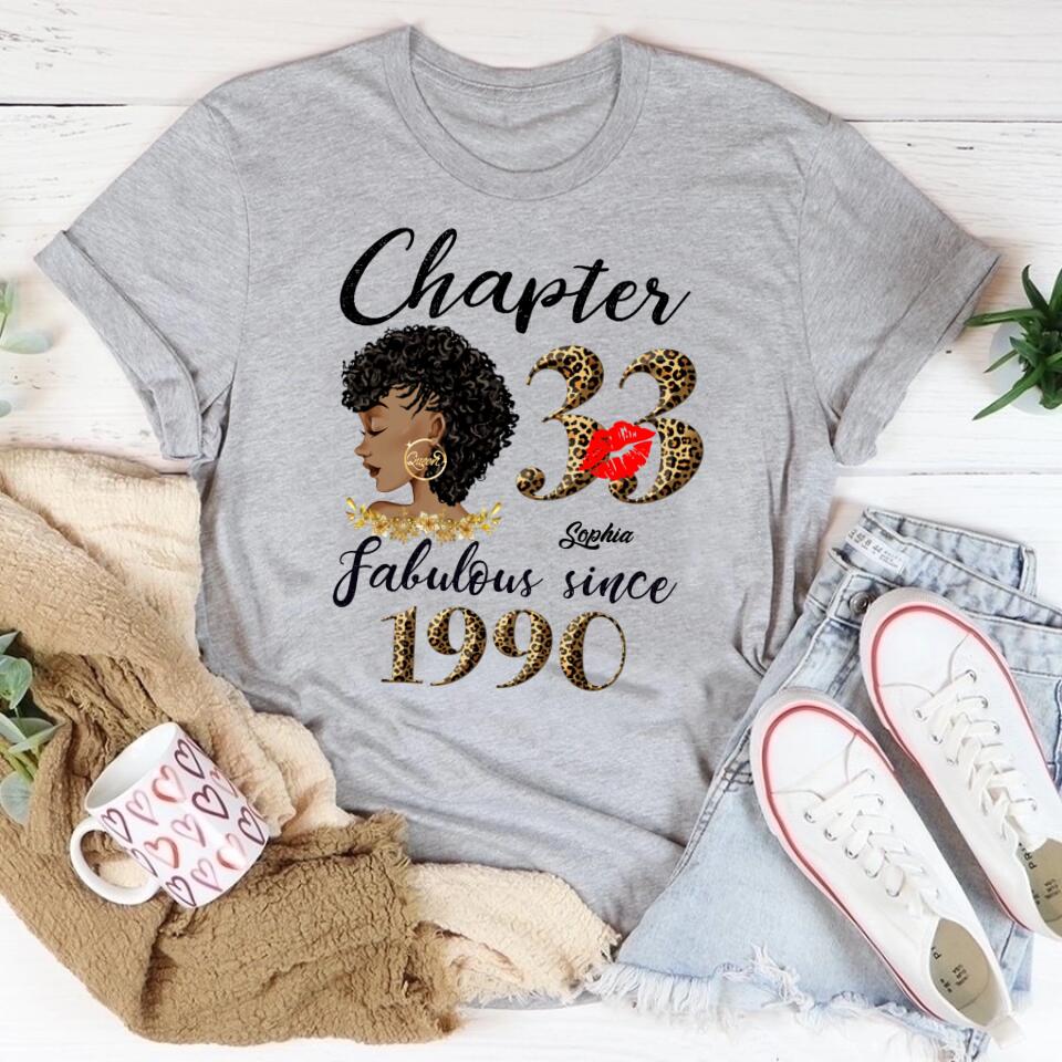 33rd birthday shirts for her, Personalised 33rd birthday gifts, 1990 t shirt, 33 and fabulous shirt, 33rd birthday shirt ideas, gift ideas 33rd birthday woman