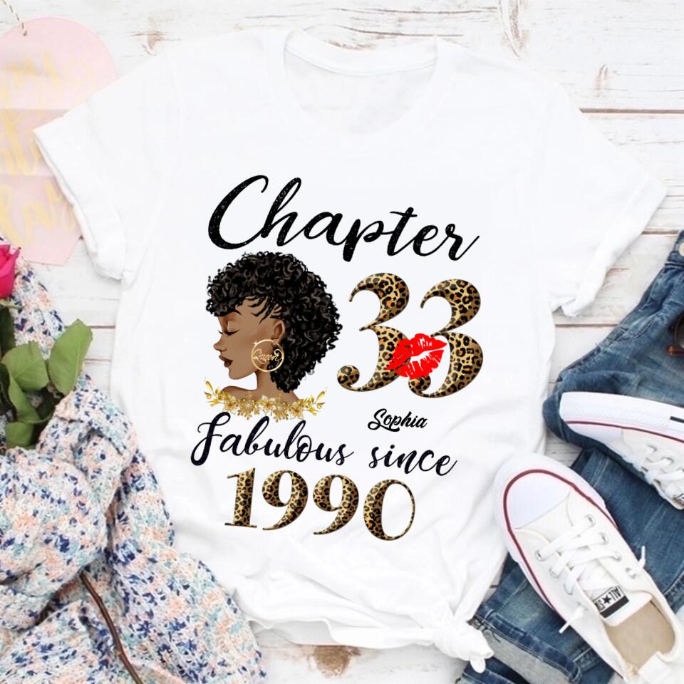 33rd birthday shirts for her, Personalised 33rd birthday gifts, 1990 t shirt, 33 and fabulous shirt, 33rd birthday shirt ideas, gift ideas 33rd birthday woman