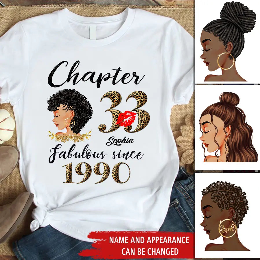 33rd birthday shirts for her, Personalised 33rd birthday gifts, 1990 t shirt, 33 and fabulous shirt, 33rd birthday shirt ideas, gift ideas 33rd birthday woman