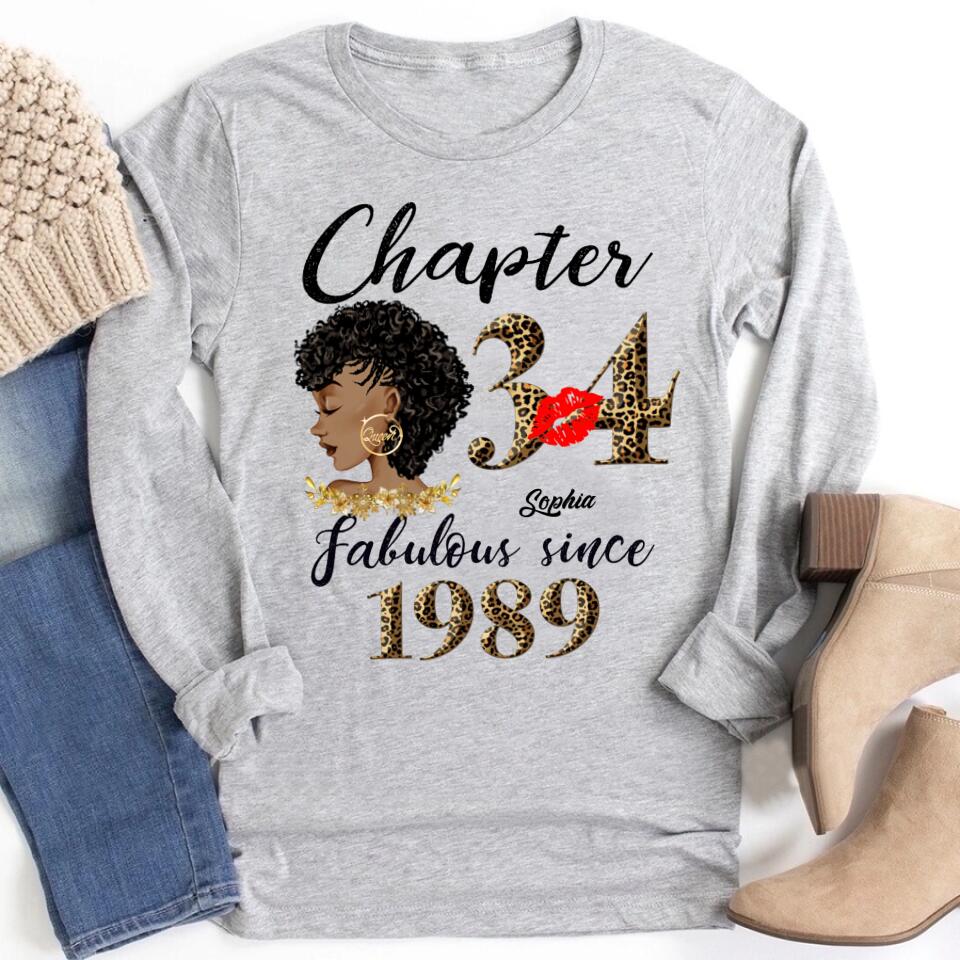 34th birthday shirts for her, Personalised 34th birthday gifts, 1989 t shirt, 34 and fabulous shirt, 34th birthday shirt ideas, gift ideas 34th birthday woman