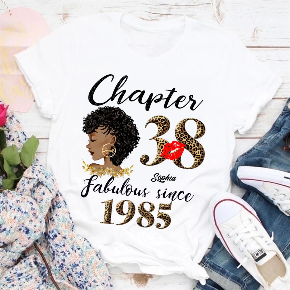 38th birthday shirts for her, Personalised 38th birthday gifts, 1985 t shirt, 38 and fabulous shirt, 38th birthday shirt ideas, gift ideas 38th birthday woman