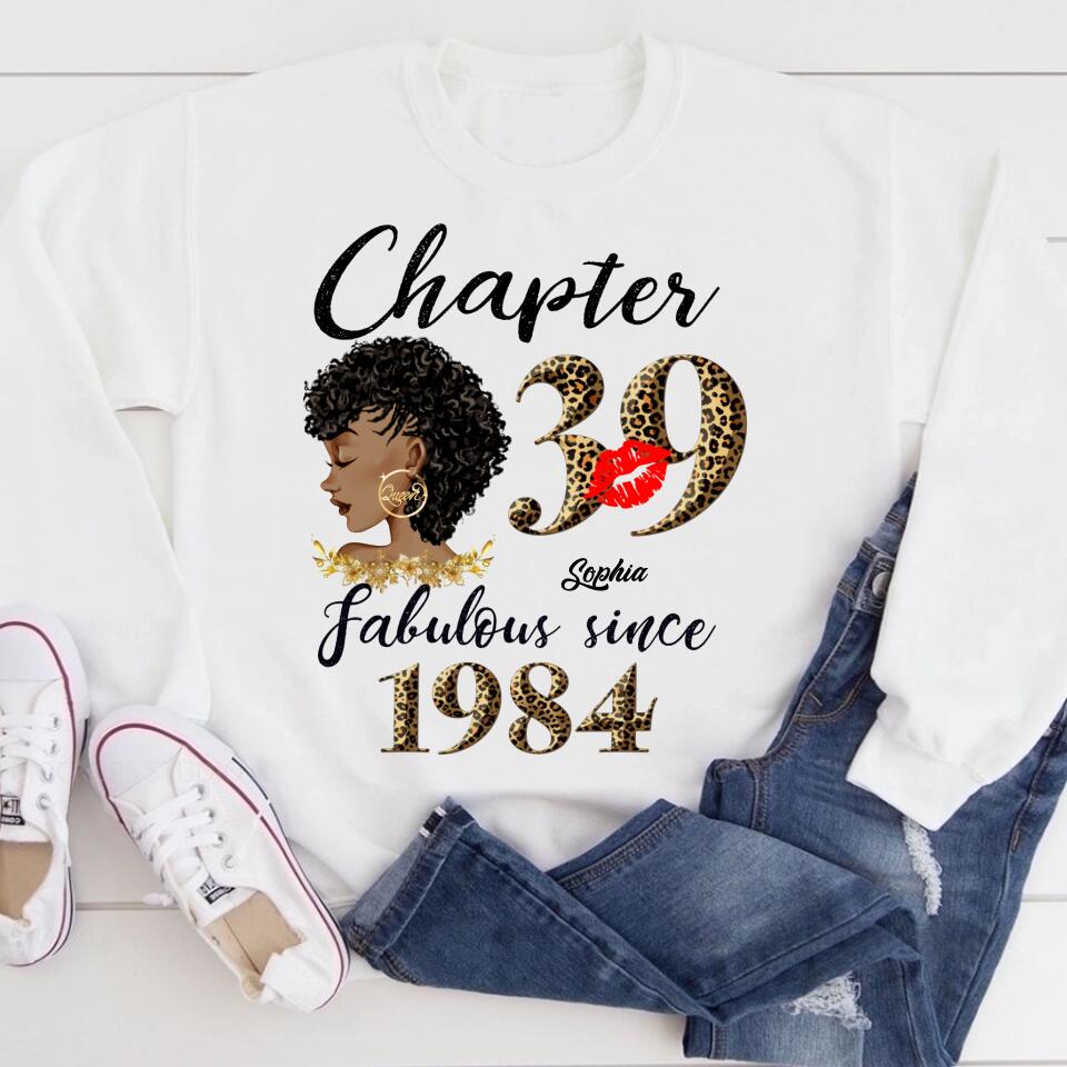 39th birthday shirts for her, Personalised 39th birthday gifts, 1984 t shirt, 39 and fabulous shirt, 39th birthday shirt ideas, gift ideas 39th birthday woman