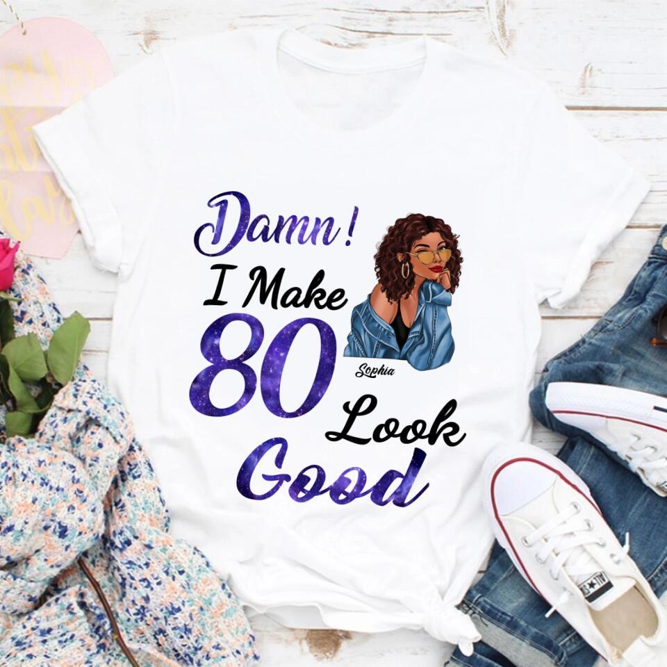 Chapter 80th, Fabulous Since 1943 80th Birthday Unique T Shirt For Woman, Her Gifts For 80 Years Old , Turning 80 Birthday Cotton Shirt