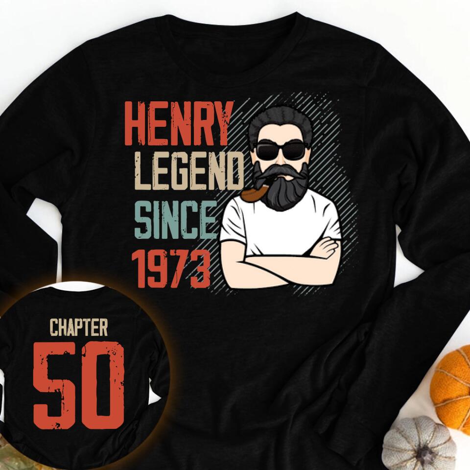 Chapter 50, Fabulous Since 1973 50th Birthday Unique T Shirt For Man, His Gifts For 50 Years Old, Turning 50 Birthday Cotton Shirt