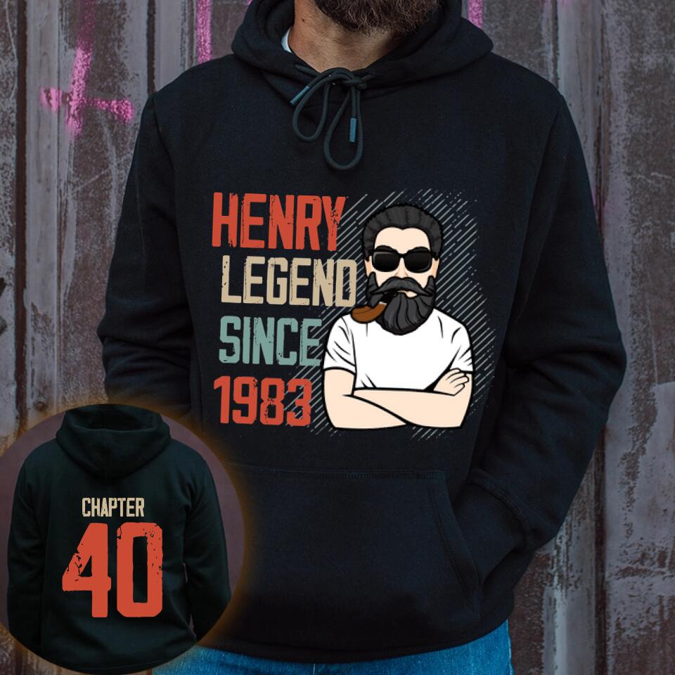 Chapter 40, Fabulous Since 1983 40th Birthday Unique T Shirt For Man, His Gifts For 40 Years Old, Turning 40 Birthday Cotton Shirt