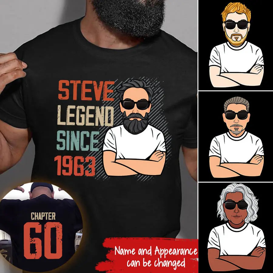 Chapter 60, Fabulous Since 1962 60th Birthday Unique T Shirt For Man, His Gifts For 60 Years Old, Turning 60 Birthday Cotton Shirt