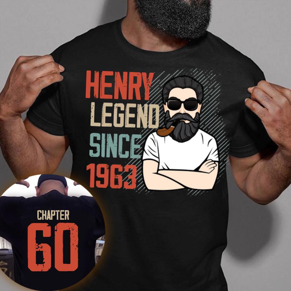 Chapter 60, Fabulous Since 1962 60th Birthday Unique T Shirt For Man, His Gifts For 60 Years Old, Turning 60 Birthday Cotton Shirt