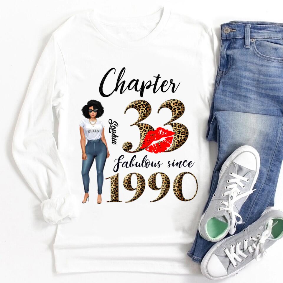 33rd birthday shirts for her, Personalised 33rd birthday gifts, 1990 t shirt, 33 and fabulous shirt, 33rd birthday shirt ideas, gift ideas 33rd birthday woman