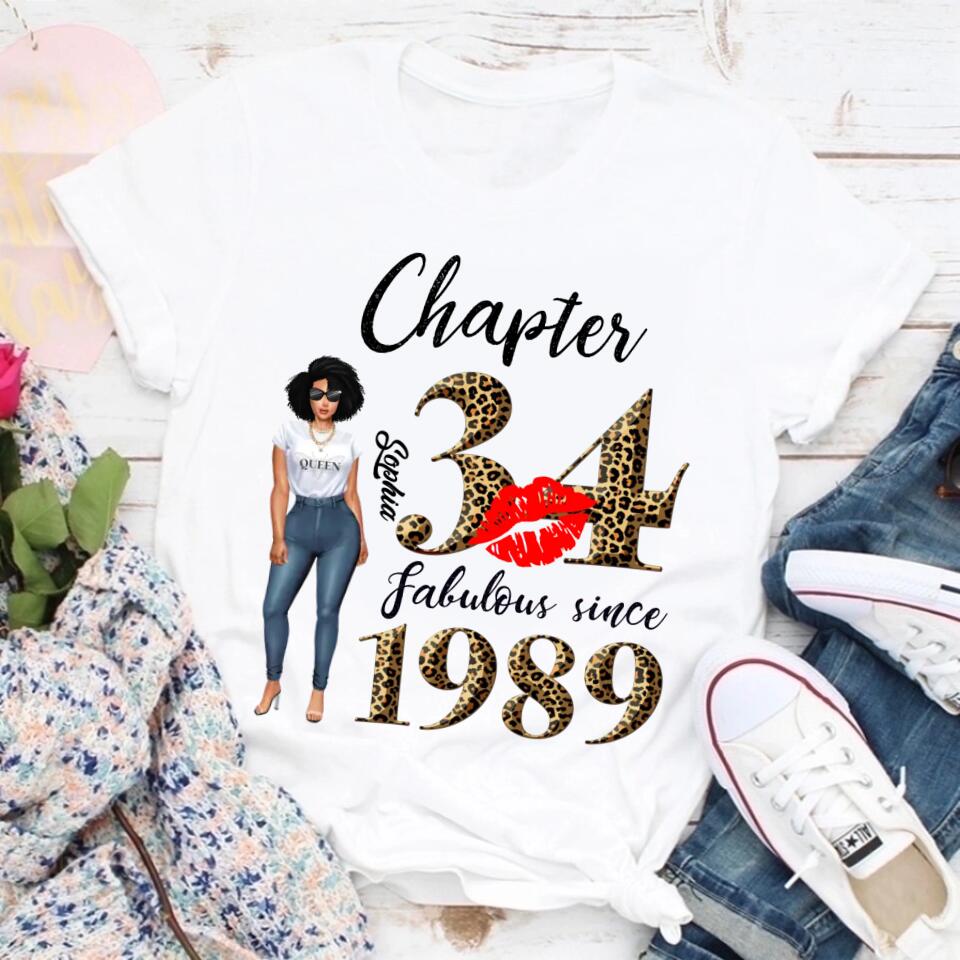 34th birthday shirts for her, Personalised 34th birthday gifts, 1989 t shirt, 34 and fabulous shirt, 34th birthday shirt ideas, gift ideas 34th birthday woman