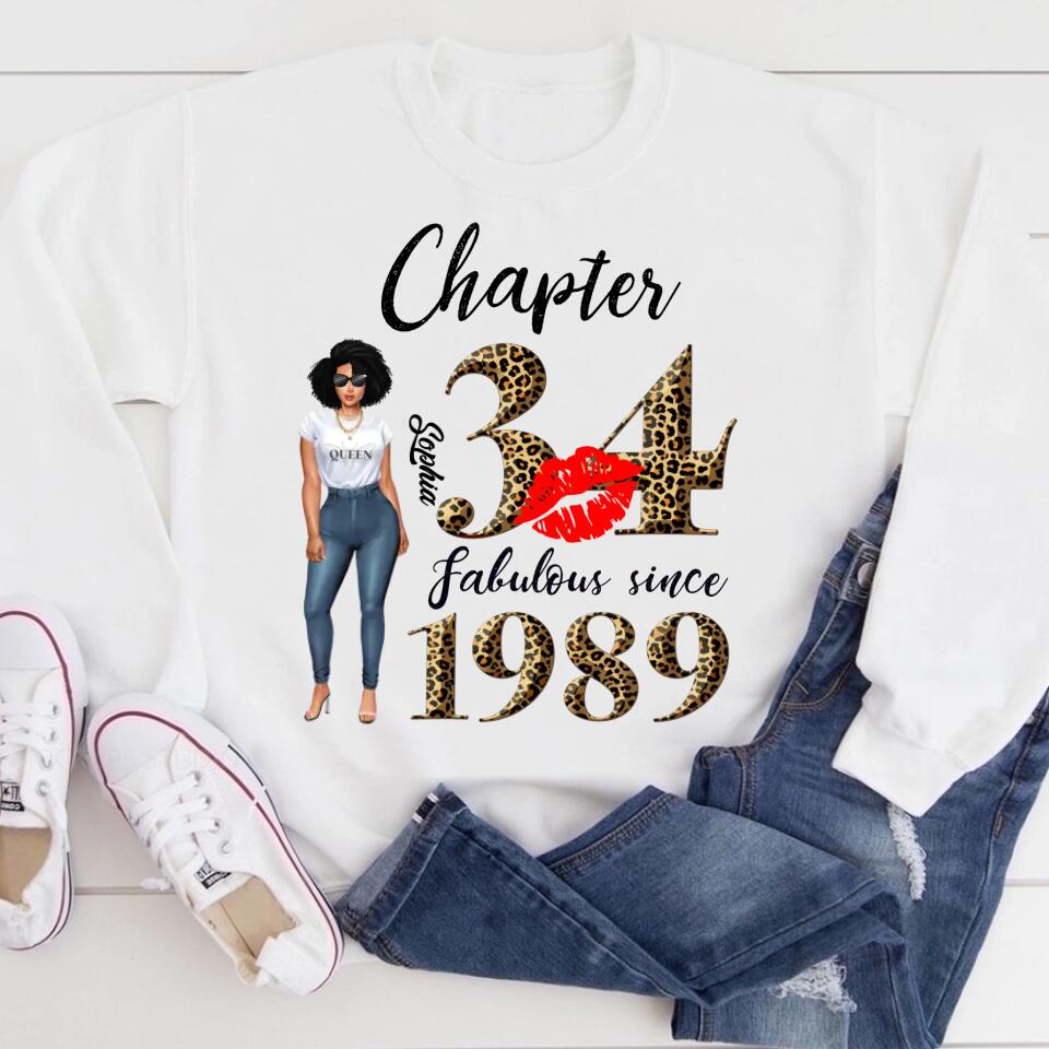 34th birthday shirts for her, Personalised 34th birthday gifts, 1989 t shirt, 34 and fabulous shirt, 34th birthday shirt ideas, gift ideas 34th birthday woman