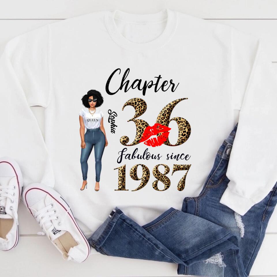 36th birthday shirts for her, Personalised 36th birthday gifts, 1987 t shirt, 36 and fabulous shirt, 36th birthday shirt ideas, gift ideas 36th birthday woman