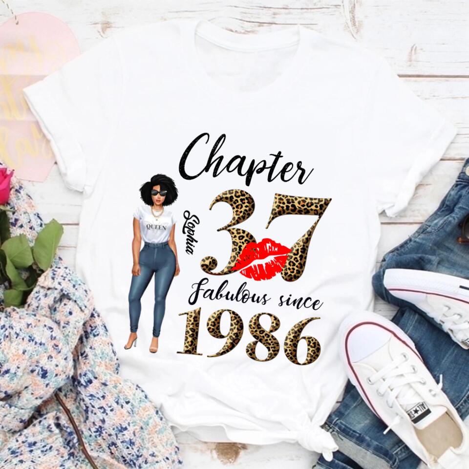 37th birthday shirts for her, Personalised 37th birthday gifts, 1986 t shirt, 37 and fabulous shirt, 37th birthday shirt ideas, gift ideas 37th birthday woman