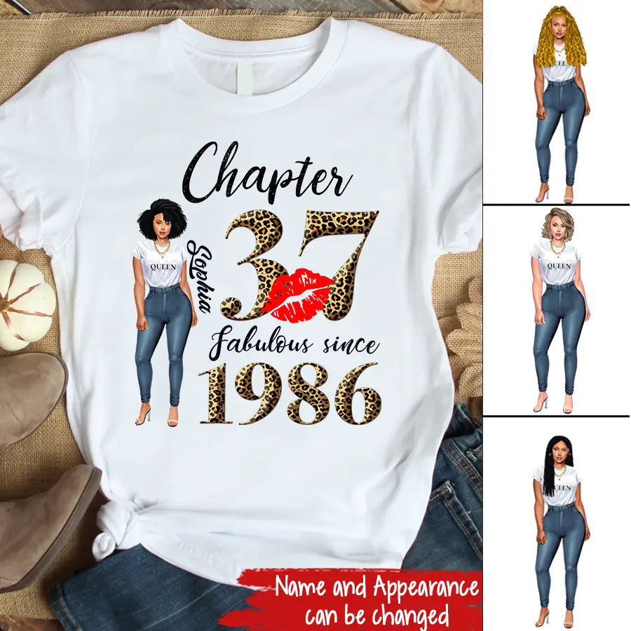37th birthday shirts for her, Personalised 37th birthday gifts, 1986 t shirt, 37 and fabulous shirt, 37th birthday shirt ideas, gift ideas 37th birthday woman