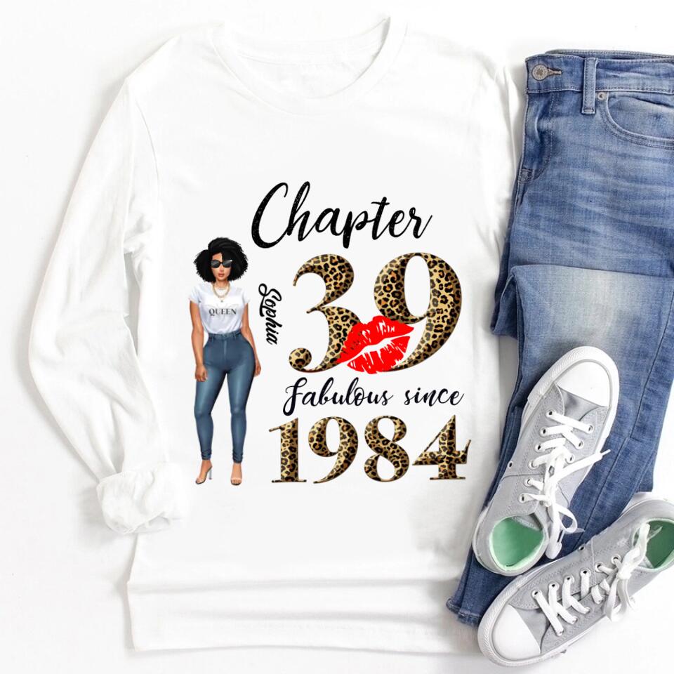 39th birthday shirts for her, Personalised 39th birthday gifts, 1984 t shirt, 39 and fabulous shirt, 39th birthday shirt ideas, gift ideas 39th birthday woman