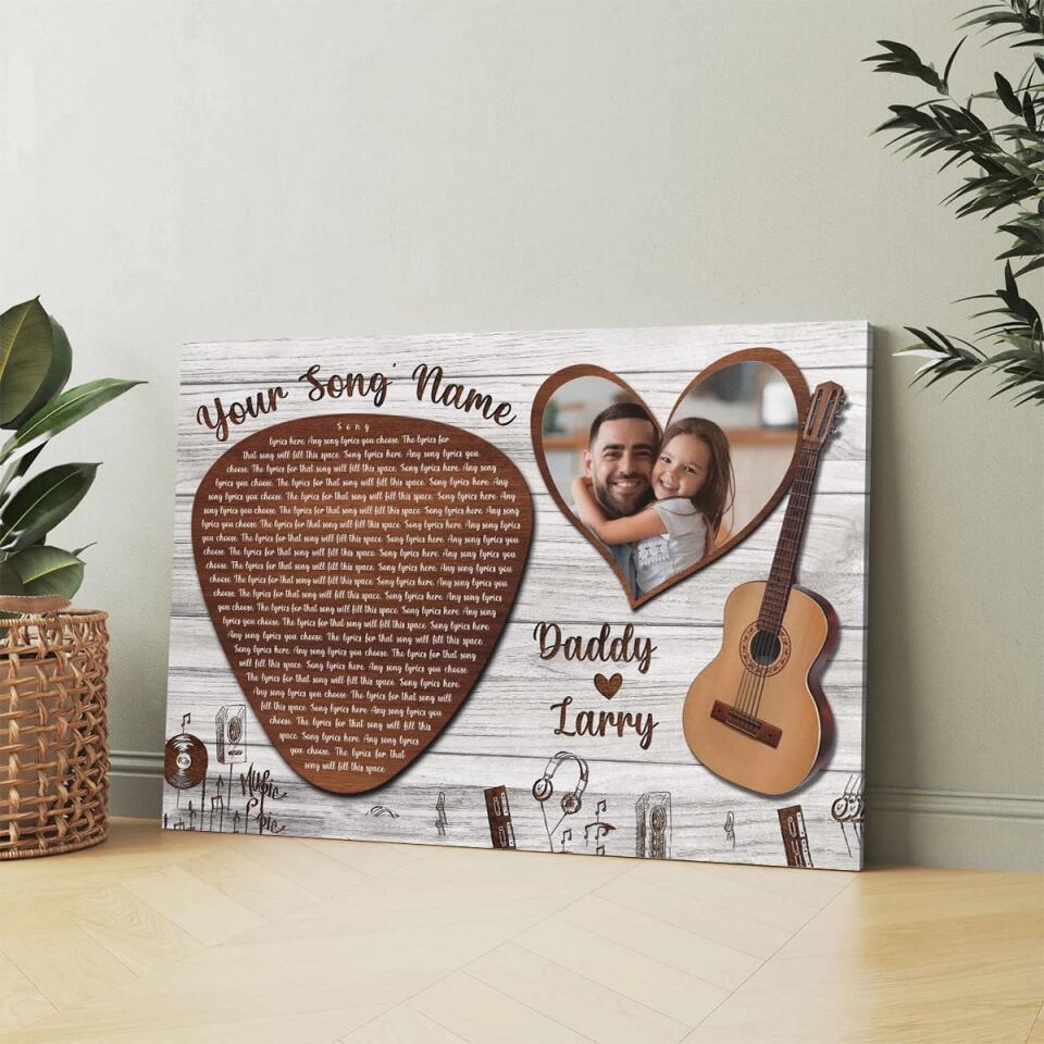 Personalized Song Lyrics Poster Prints Photo Custom Poster Printing Music Poster Gifts Wife Birthday Best Gifts For Husbands Decorative Wall Hanging