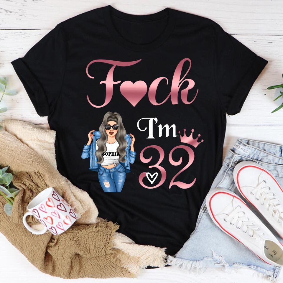 32nd Birthday Shirts, Custom Birthday Shirts, Turning 32 Shirt, Gifts For Women Turning 32, 32 And Fabulous Shirt, 1991 Shirt