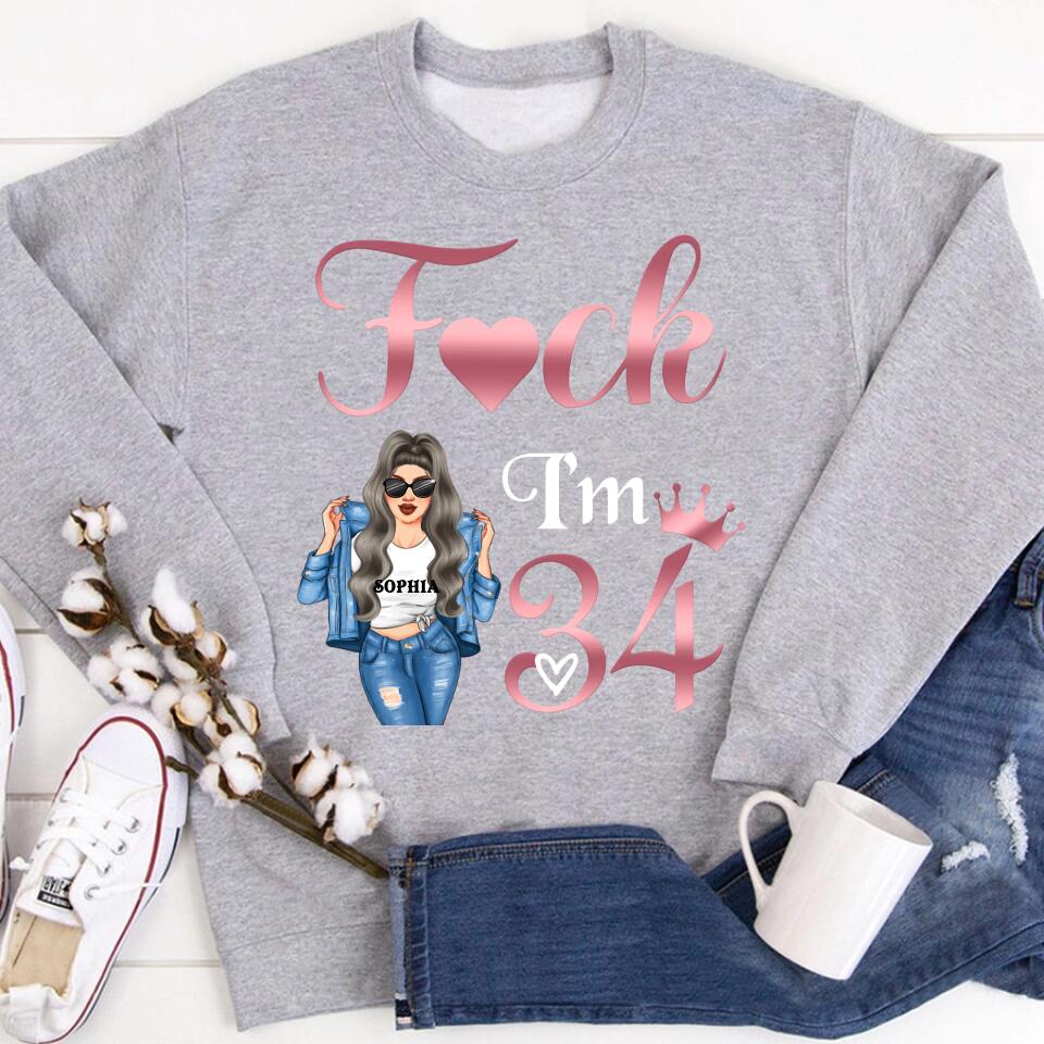 34th Birthday Shirts, Custom Birthday Shirts, Turning 34 Shirt, Gifts For Women Turning 34, 34 And Fabulous Shirt, 1989 Shirt