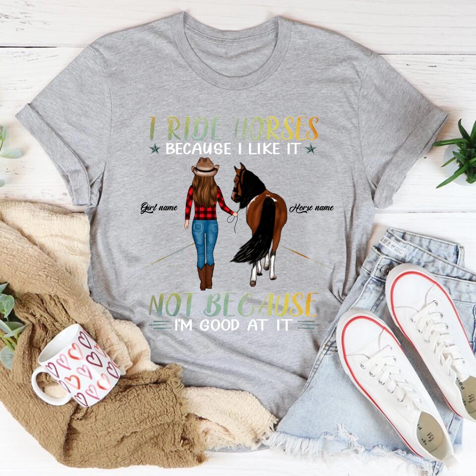 Personalized Horse Shirt, Horse Riding Shirts, Horse Rider Gift , Gifts For Horseback Riders , Horse Shirts For Women , Gifts For Horse Lovers