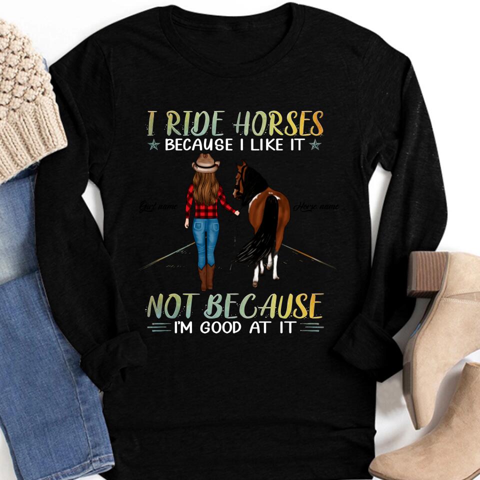 Personalized Horse Shirt, Horse Riding Shirts, Horse Rider Gift , Gifts For Horseback Riders , Horse Shirts For Women , Gifts For Horse Lovers