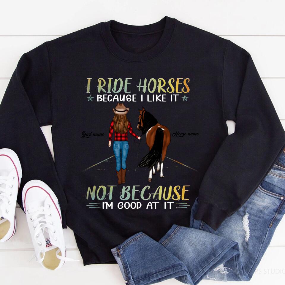 Personalized Horse Shirt, Horse Riding Shirts, Horse Rider Gift , Gifts For Horseback Riders , Horse Shirts For Women , Gifts For Horse Lovers