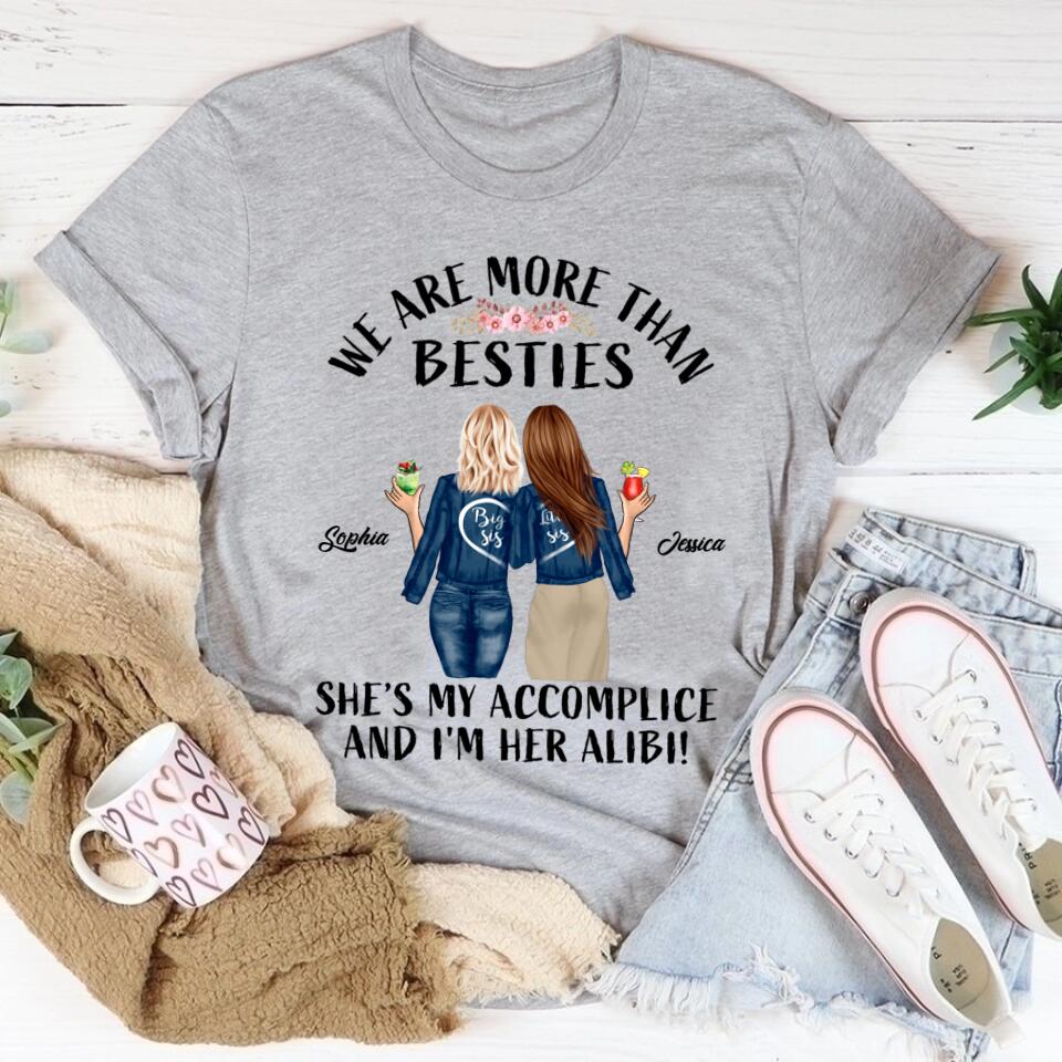 Personalized T Shirt, Sister Shirt, Gifts For Best Friends, Best Friend Shirts, Big Sister Shirt, Friend Shirt, Friends T Shirt Women