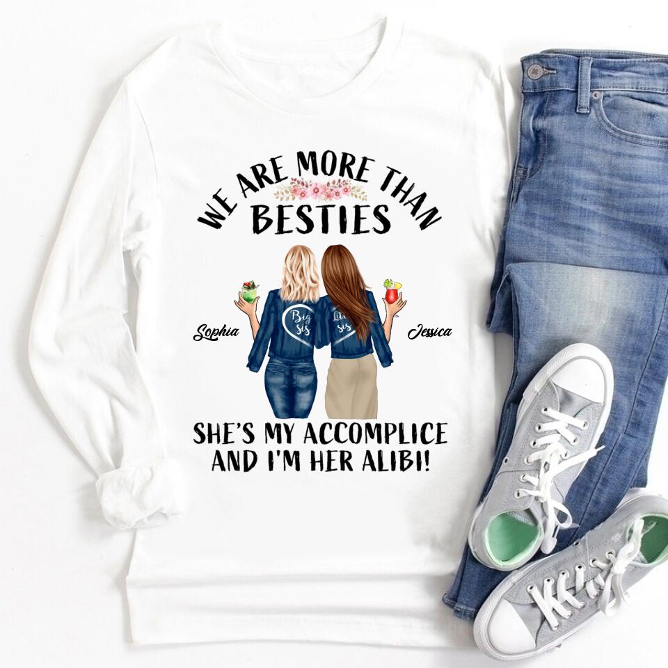 Personalized T Shirt, Sister Shirt, Gifts For Best Friends, Best Friend Shirts, Big Sister Shirt, Friend Shirt, Friends T Shirt Women