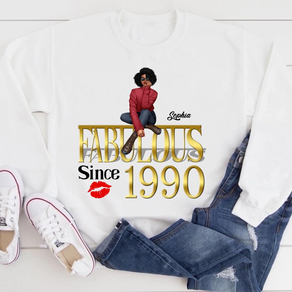 33rd birthday shirts for her, Personalised 33rd birthday gifts, 1990 t shirt, 33 and fabulous shirt, 33rd birthday shirt ideas, gift ideas 33rd birthday woman