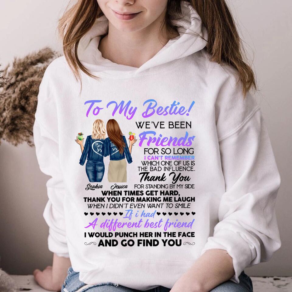 Personalized T Shirt, Sister Shirt, Gifts For Best Friends, Best Friend Shirts, Big Sister Shirt, Friend Shirt, Friends T Shirt Women