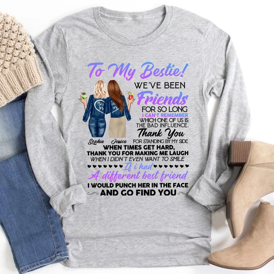 Personalized T Shirt, Sister Shirt, Gifts For Best Friends, Best Friend Shirts, Big Sister Shirt, Friend Shirt, Friends T Shirt Women