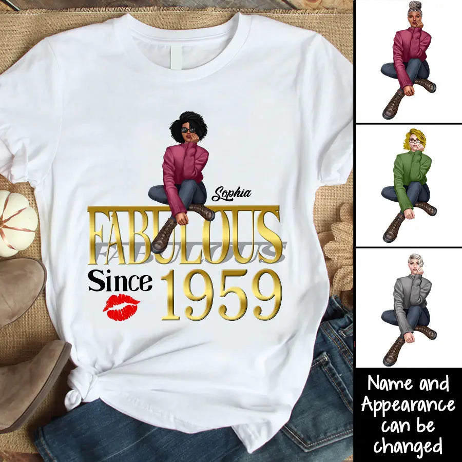 64th birthday shirts for her, Personalised 64th birthday gifts, 1959 t shirt, 64 and fabulous shirt, 64th birthday shirt ideas, gift ideas 64th birthday woman