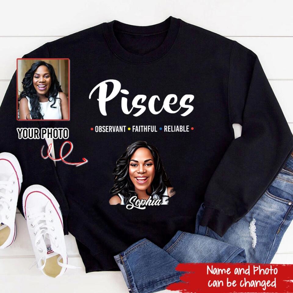 Custom Birthday Shirt, Pisces Zodiac T Shirt, Pisces Birthday Shirt, Pisces T Shirts For Ladies, Pisces Queen T Shirt, Pisces Queen Birthday Shirt