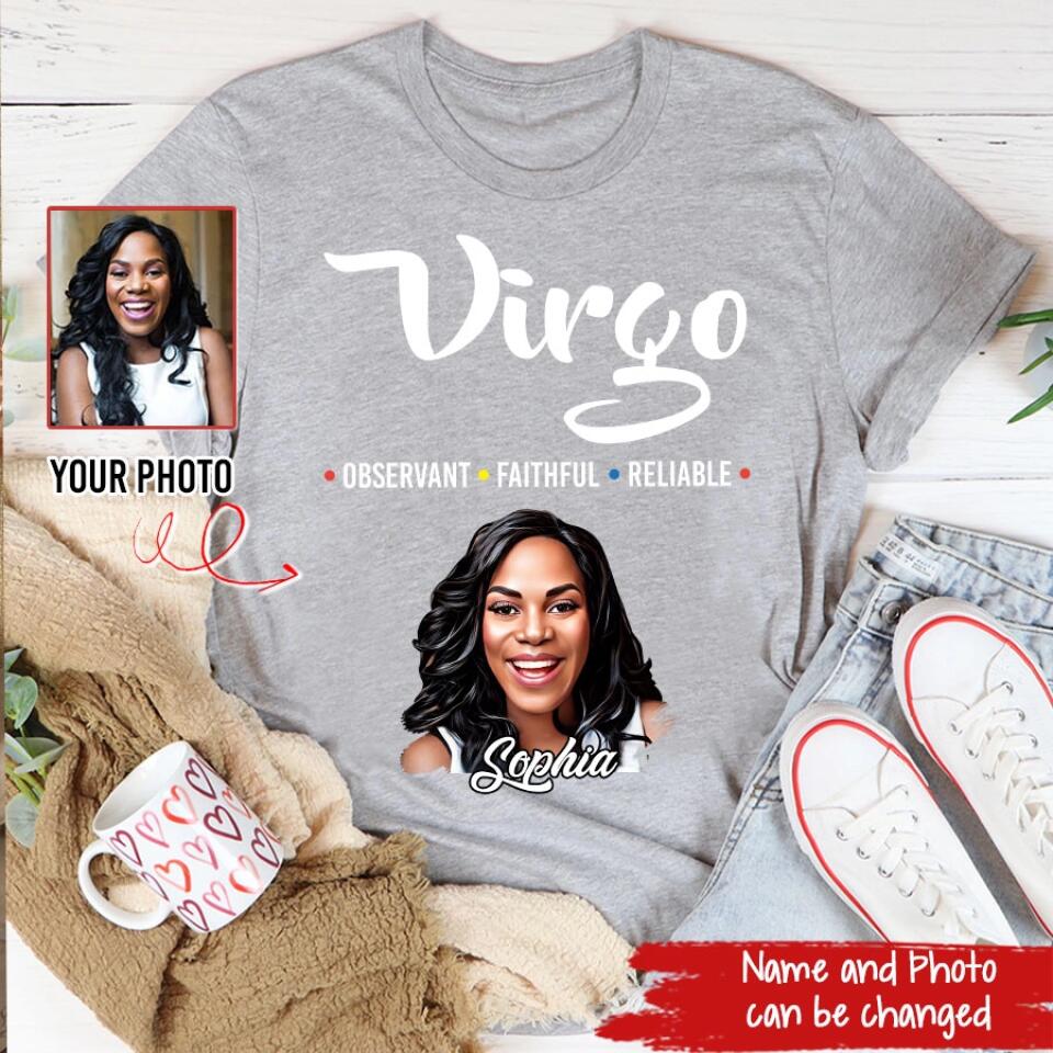 Custom Birthday Shirt, Virgo Zodiac T Shirt, Virgo Birthday Shirt, Virgo T Shirts For Ladies, Virgo Queen T Shirt