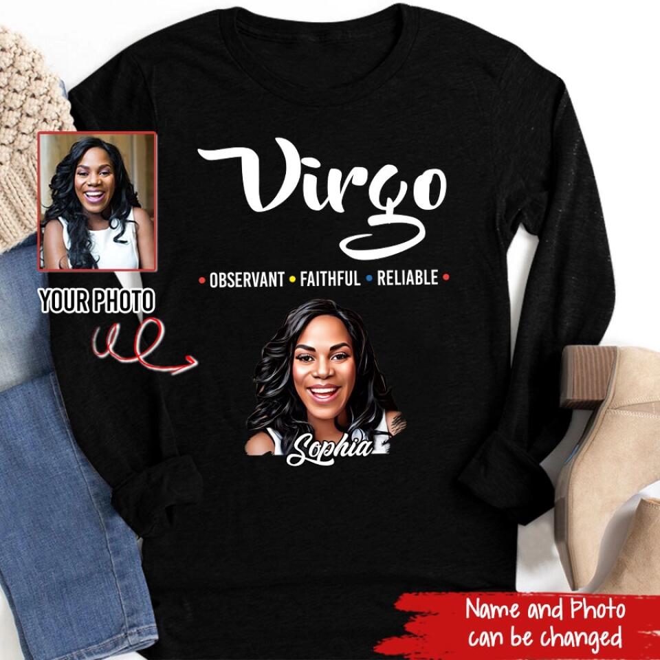 Custom Birthday Shirt, Virgo Zodiac T Shirt, Virgo Birthday Shirt, Virgo T Shirts For Ladies, Virgo Queen T Shirt