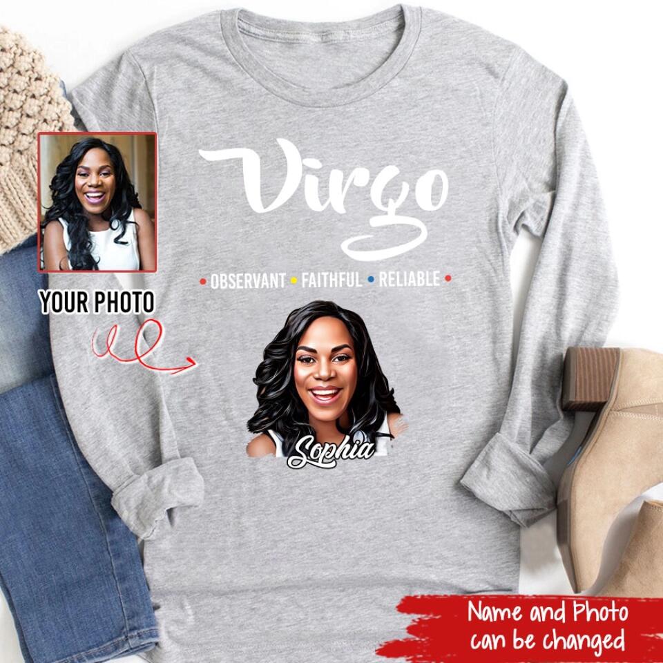 Custom Birthday Shirt, Virgo Zodiac T Shirt, Virgo Birthday Shirt, Virgo T Shirts For Ladies, Virgo Queen T Shirt