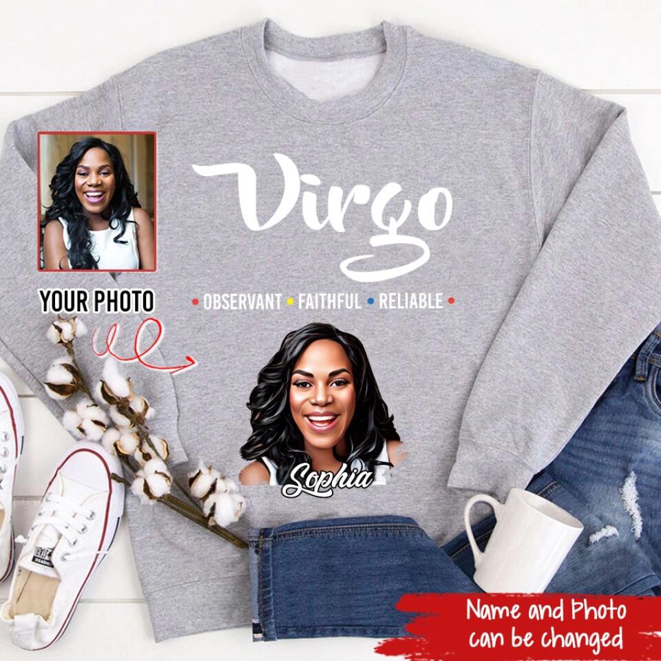 Custom Birthday Shirt, Virgo Zodiac T Shirt, Virgo Birthday Shirt, Virgo T Shirts For Ladies, Virgo Queen T Shirt