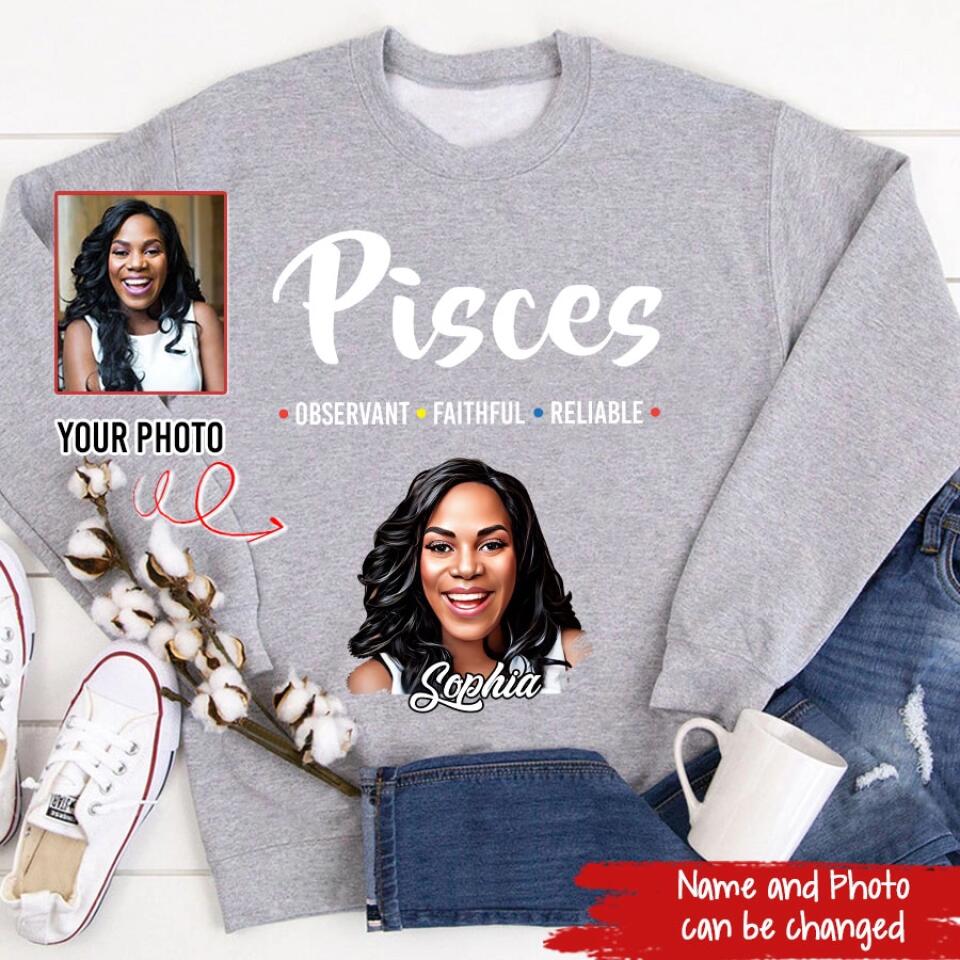 Custom Birthday Shirt, Pisces Zodiac T Shirt, Pisces Birthday Shirt, Pisces T Shirts For Ladies, Pisces Queen T Shirt, Pisces Queen Birthday Shirt
