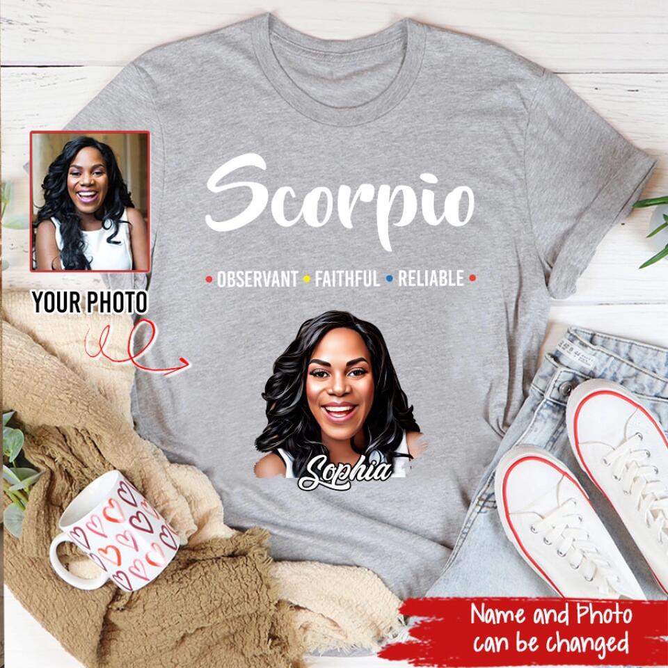 Custom Birthday Shirt, Scorpio Zodiac T Shirt, Scorpio Birthday Shirt, Scorpio T Shirts For Ladies, Scorpio Queen T Shirt