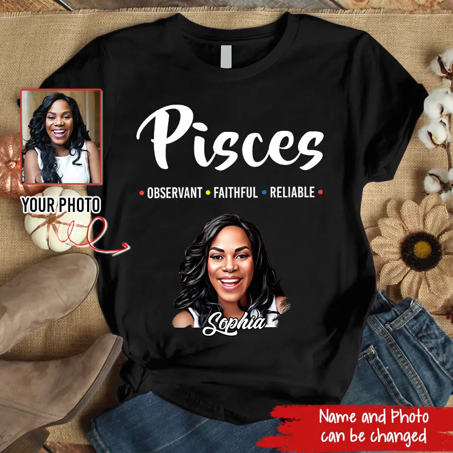 Custom Birthday Shirt, Pisces Zodiac T Shirt, Pisces Birthday Shirt, Pisces T Shirts For Ladies, Pisces Queen T Shirt, Pisces Queen Birthday Shirt