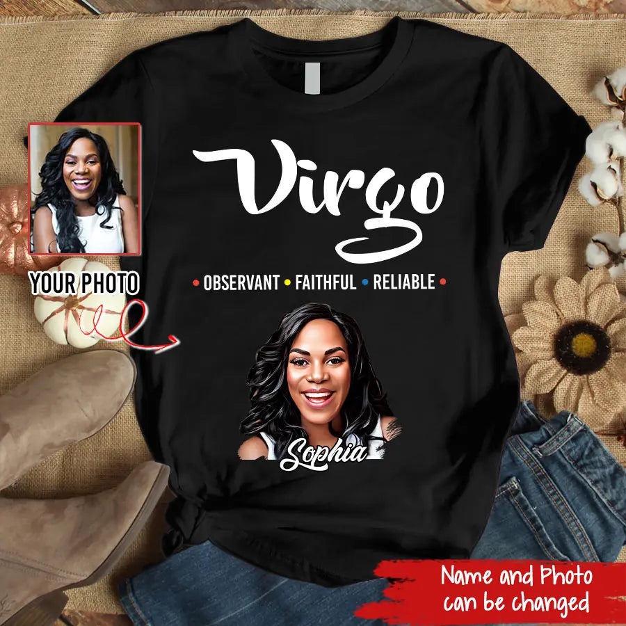 Custom Birthday Shirt, Virgo Zodiac T Shirt, Virgo Birthday Shirt, Virgo T Shirts For Ladies, Virgo Queen T Shirt