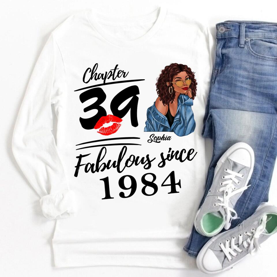 39th Birthday Shirts For Her, Personalised 39th Birthday Gifts, 1984 T Shirt, 39 And Fabulous Shirt, 39th Birthday Shirt Ideas, Gift Ideas 39th Birthday Woman