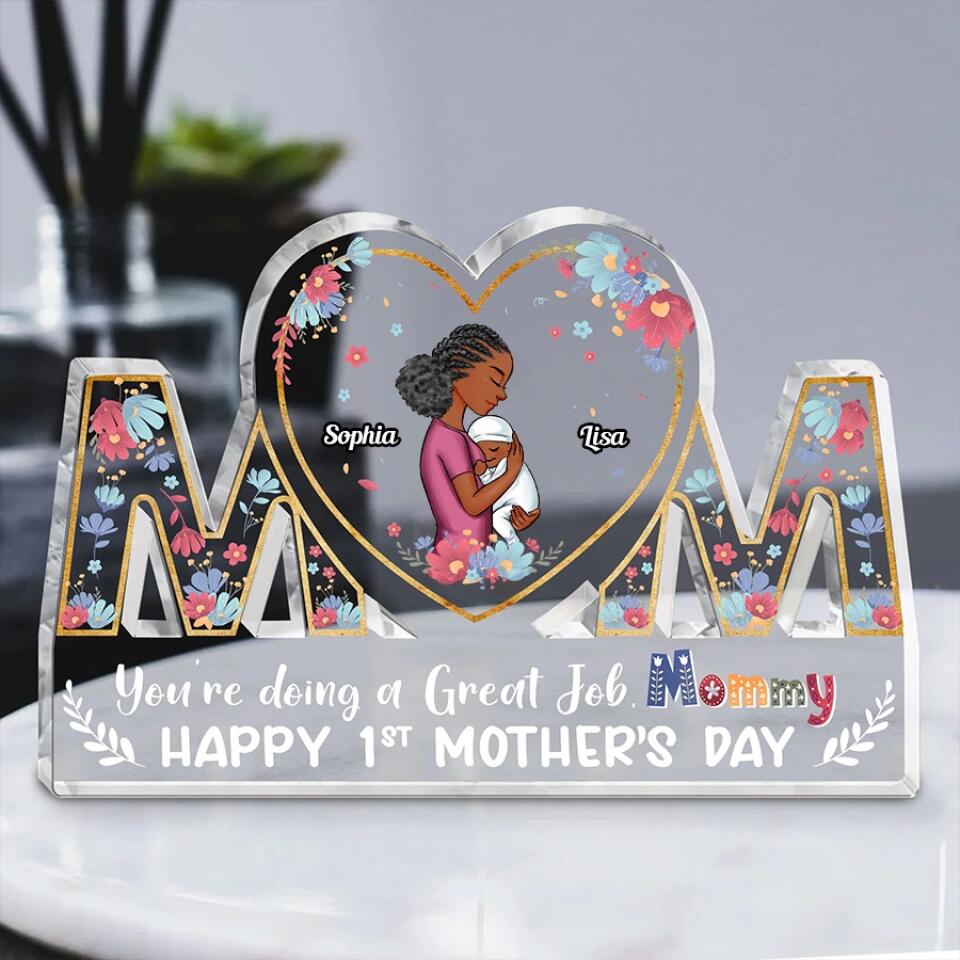 Gifts for first time mothers, Custom Shape Acrylic Plaque, first mothers day gift ideas For Newborn Mom